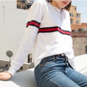 RARE brandy melville striped top